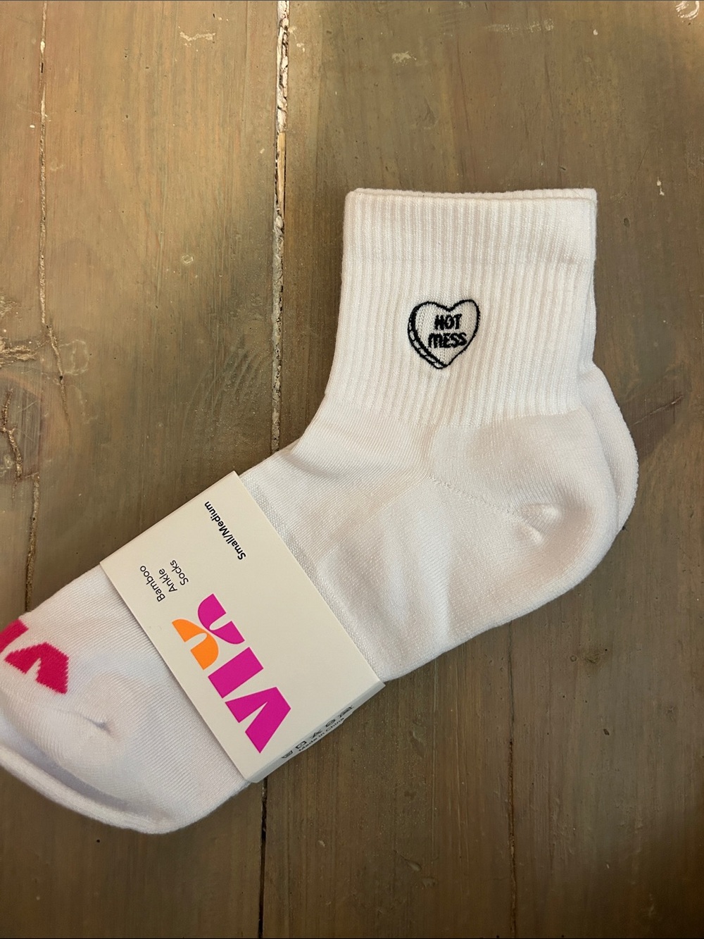 White "Hot Mess" Nursing Compresion Socks